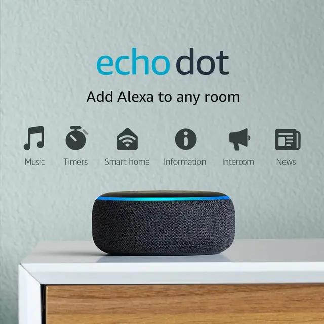 Amazon Echo Dot 3rd Gen - Smart speaker with Alexa - Charcoal